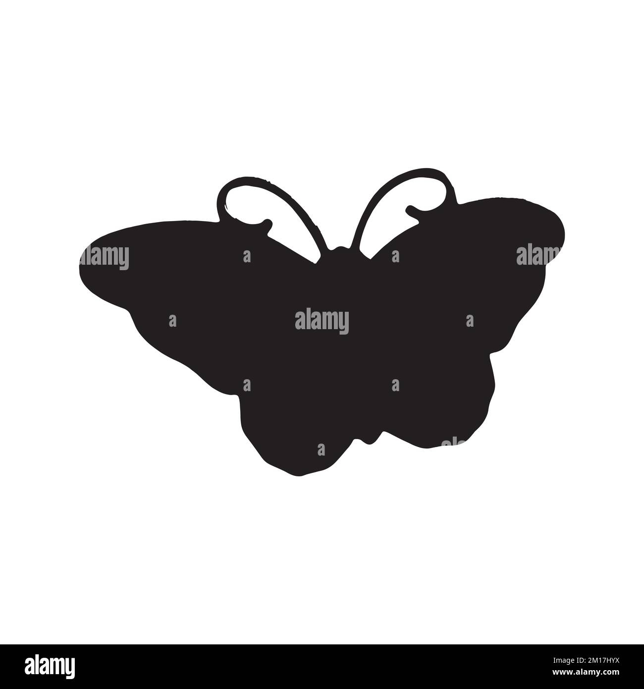Moth Art Silhouette Stock Vector Image & Art - Alamy