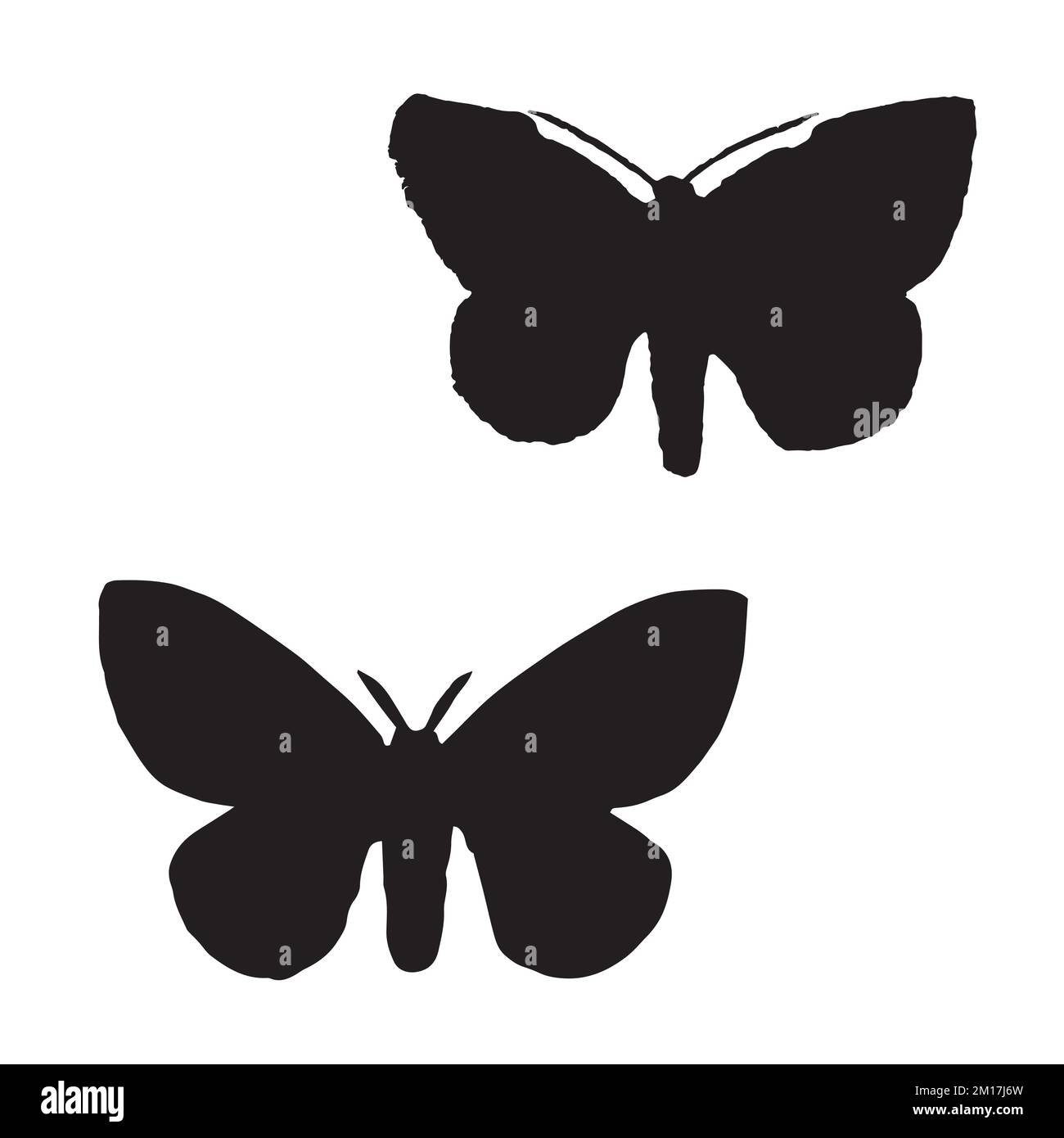 Moth Art Silhouette Stock Vector Image & Art - Alamy