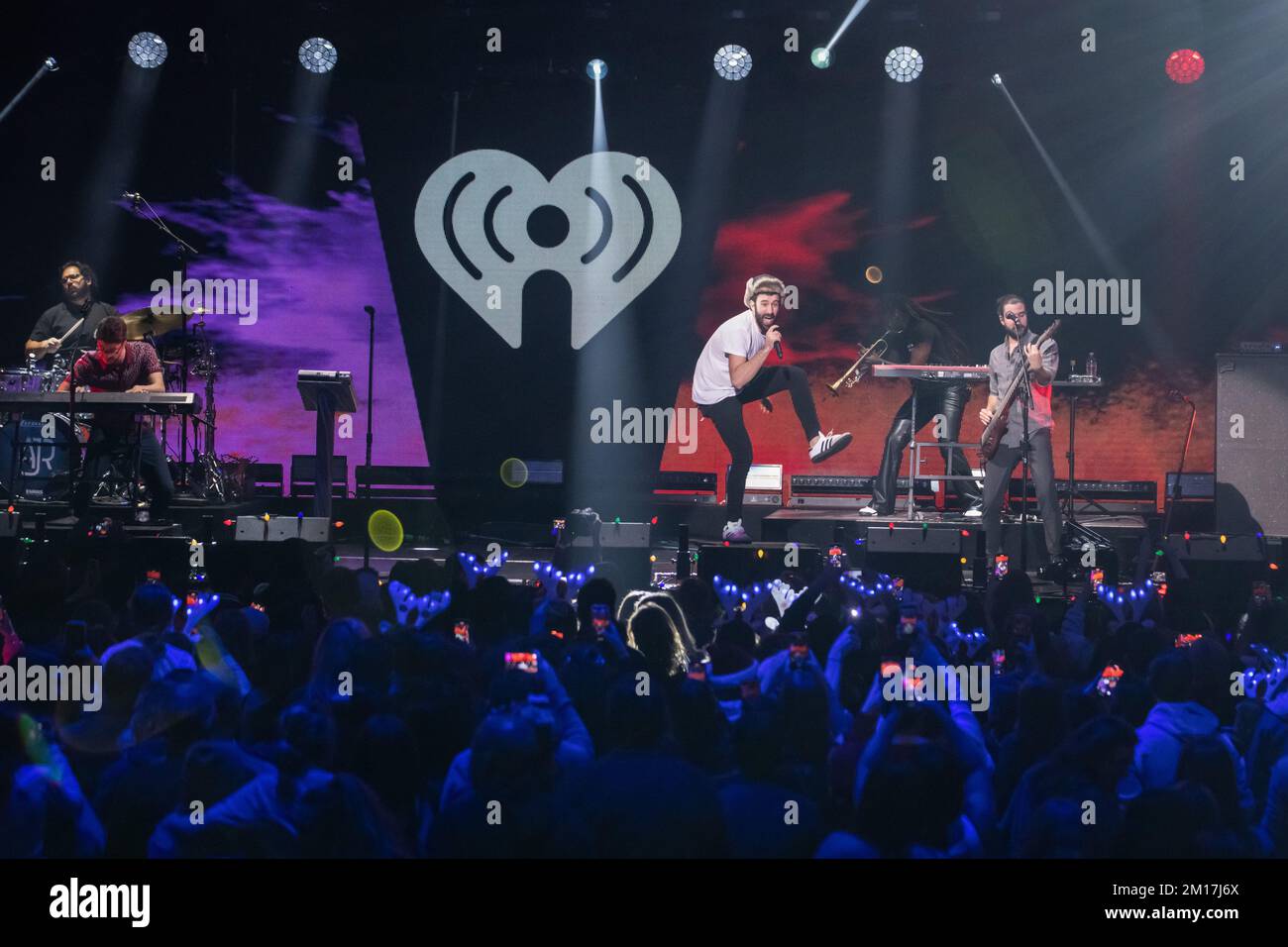 AJR perform onstage at the iHeartRadio Z100's Jingle Ball 2022 ...