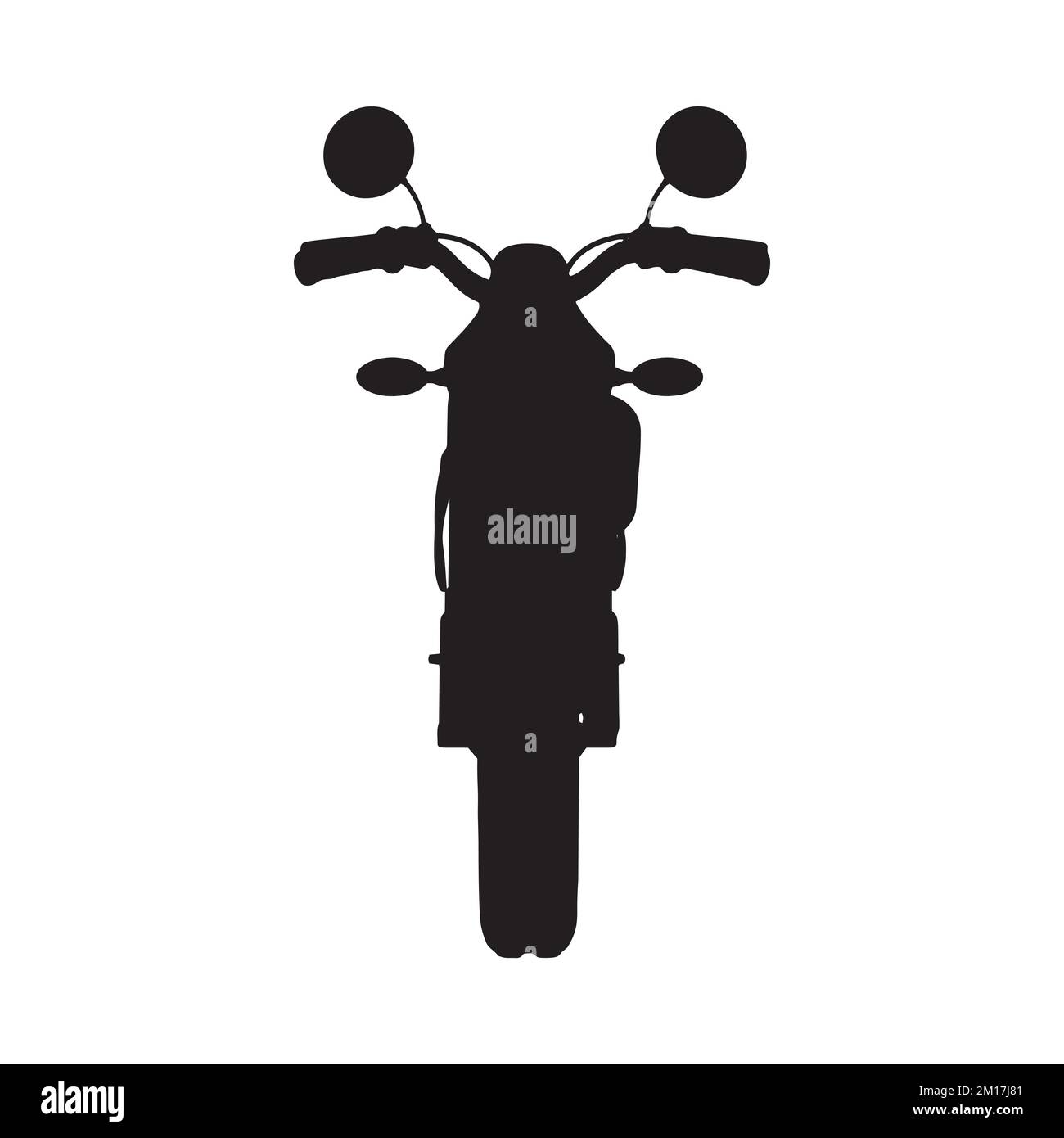 Vector Illustration of Motorcycle Silhouette Stock Vector