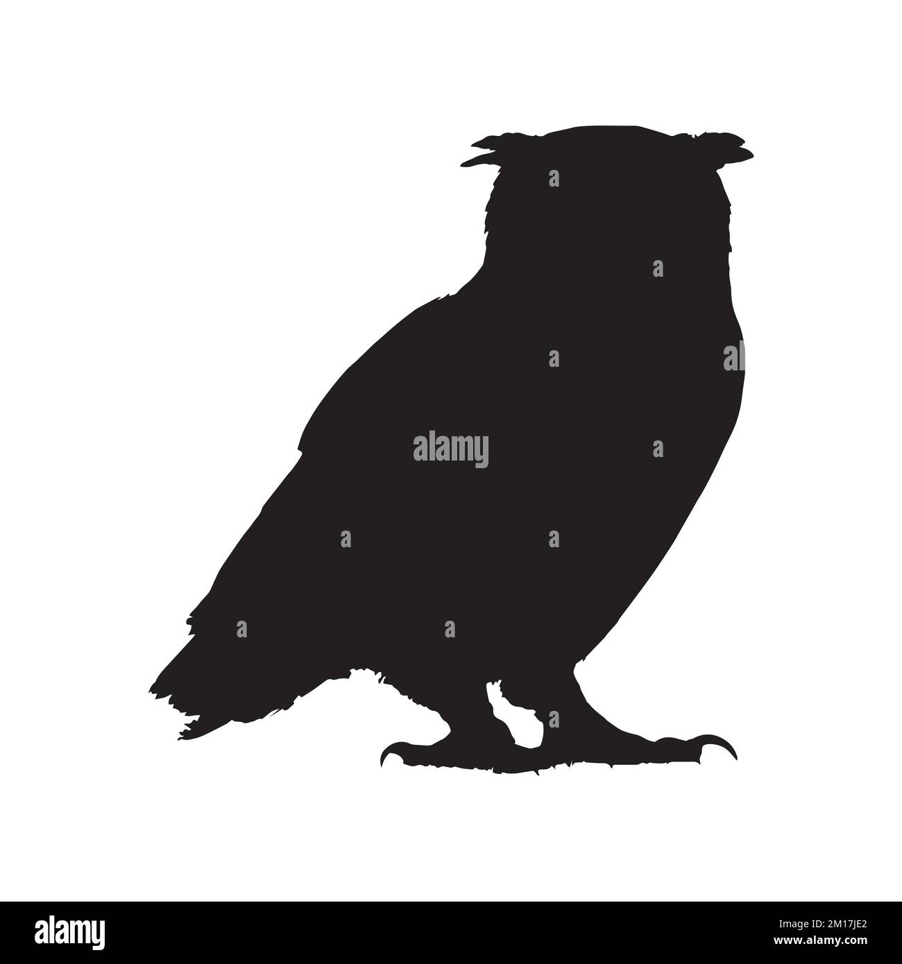 Vector Illustration of Owl Silhouette Stock Vector Image & Art - Alamy