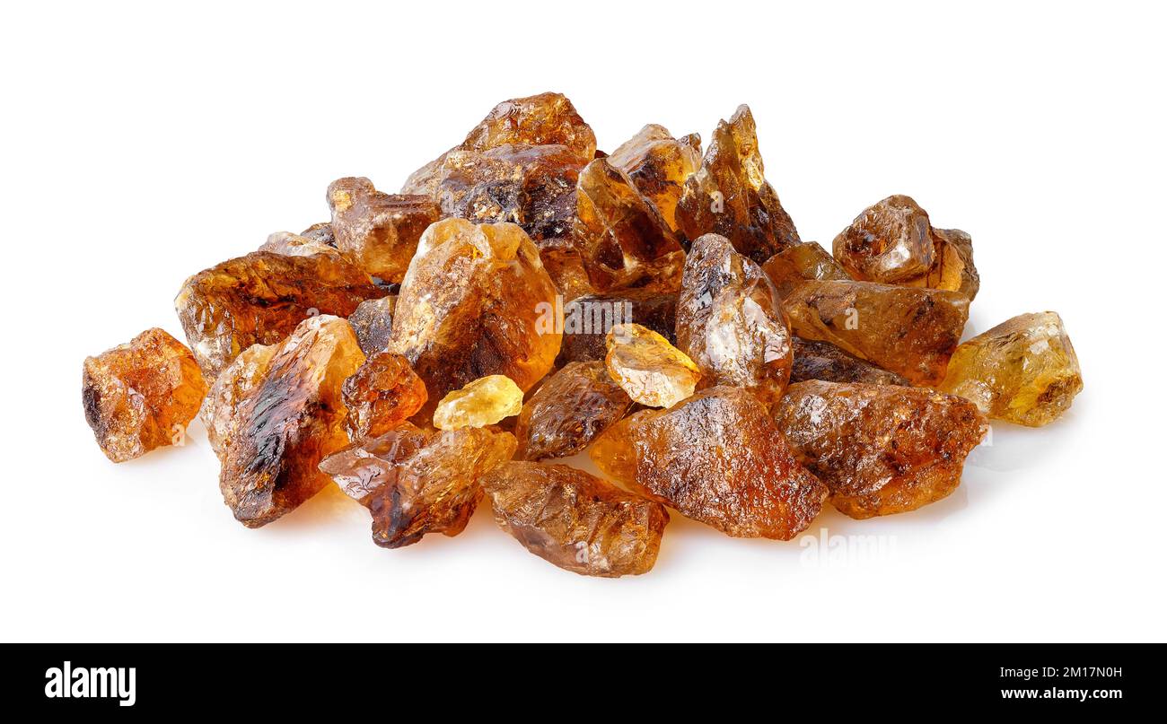 heap of brown caramelized sugar isolated on white Stock Photo Alamy