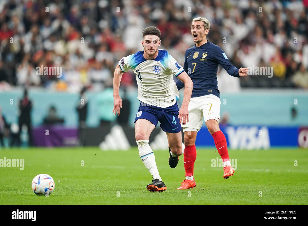 December 10, 2022: AL KHOR, QATAR - DECEMBER 10: Declan Rice of England ...