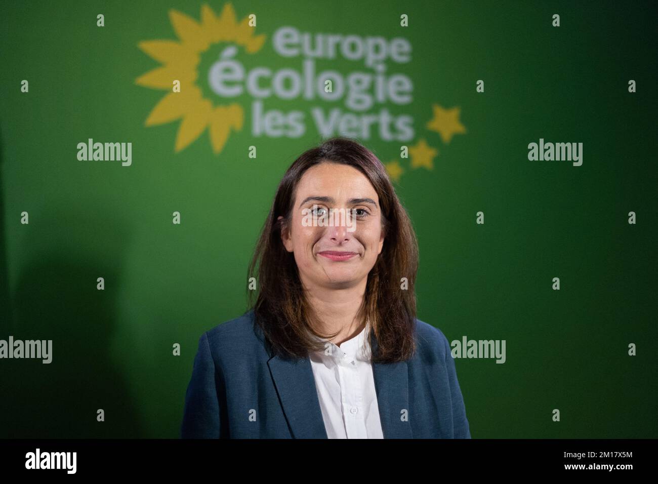 Newly elected President of the Europe Ecologie Les Verts (EELV) ecologist party Marine Tondelier