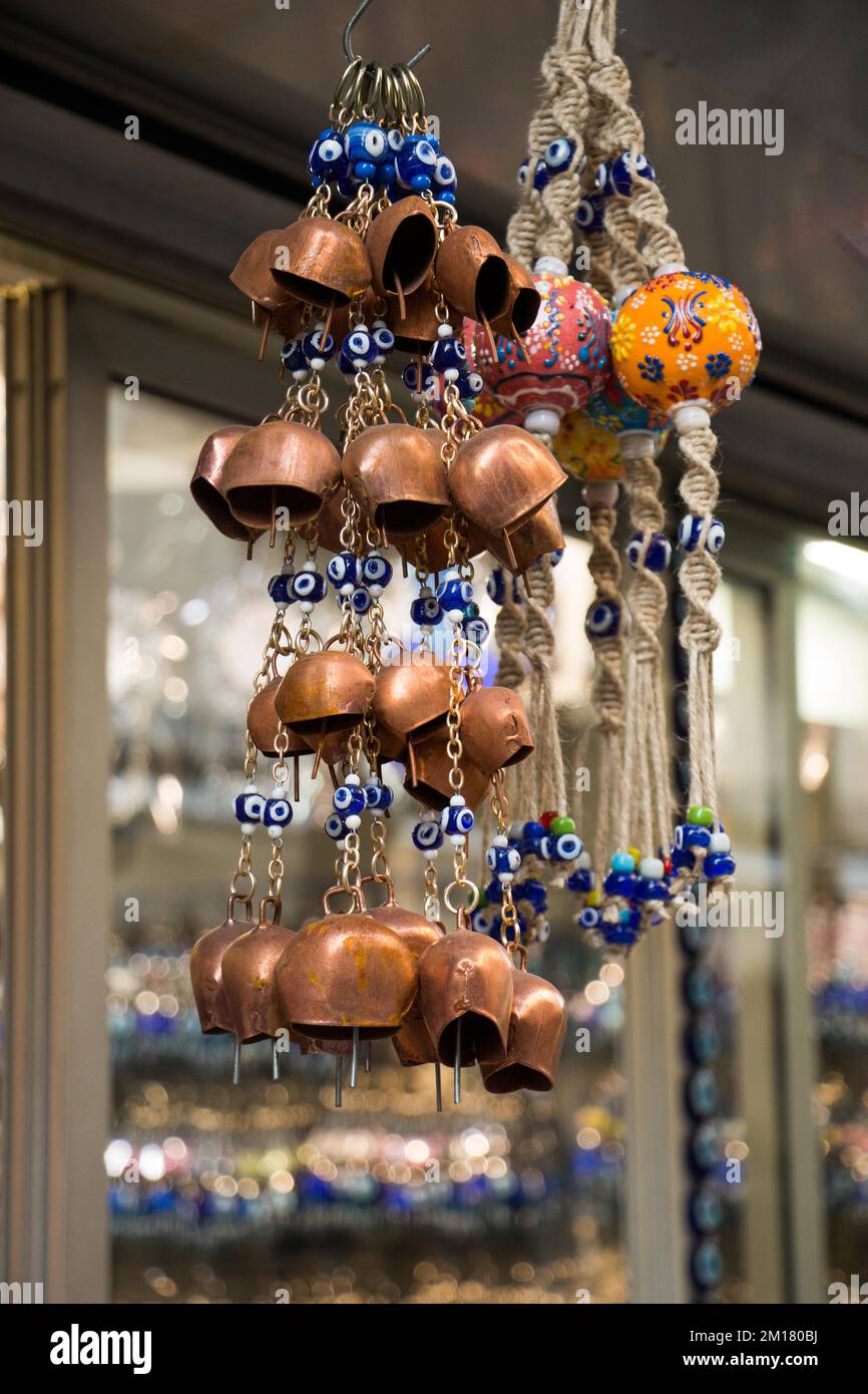 Antique old style retro metal bell used for animals such as cow, sheep