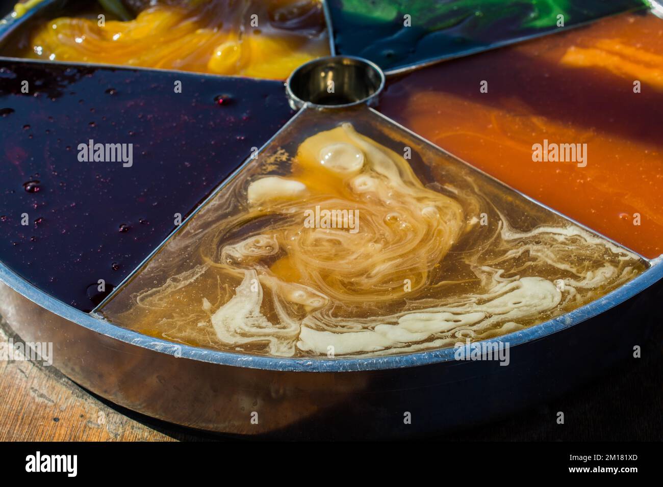 Old traditional Turkish Ottoman handmade stick candy, Macun Stock Photo