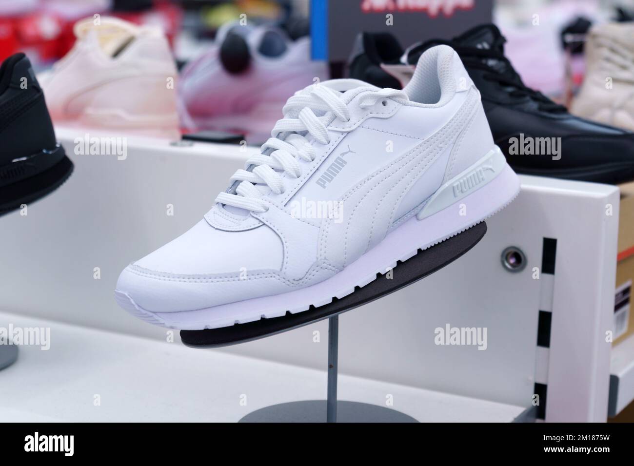 White puma sneakers hi-res stock photography and images - Alamy