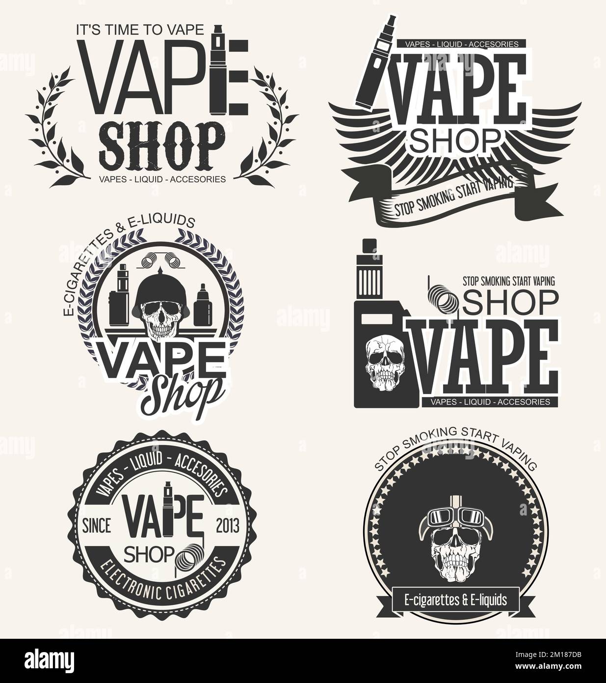 Smoke vapor logo hires stock photography and images Alamy