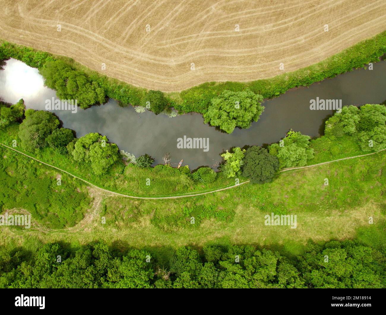 An aerial view of River Avon near Bristol , UK Stock Photo Alamy