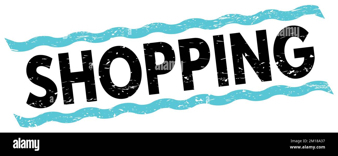 Shopping text written on Cut Out Stock Images & Pictures - Alamy