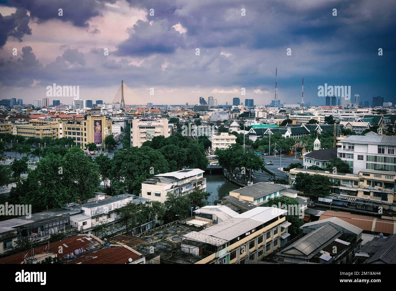 An aerial view of the Bangkok city, Thailand Stock Photo - Alamy