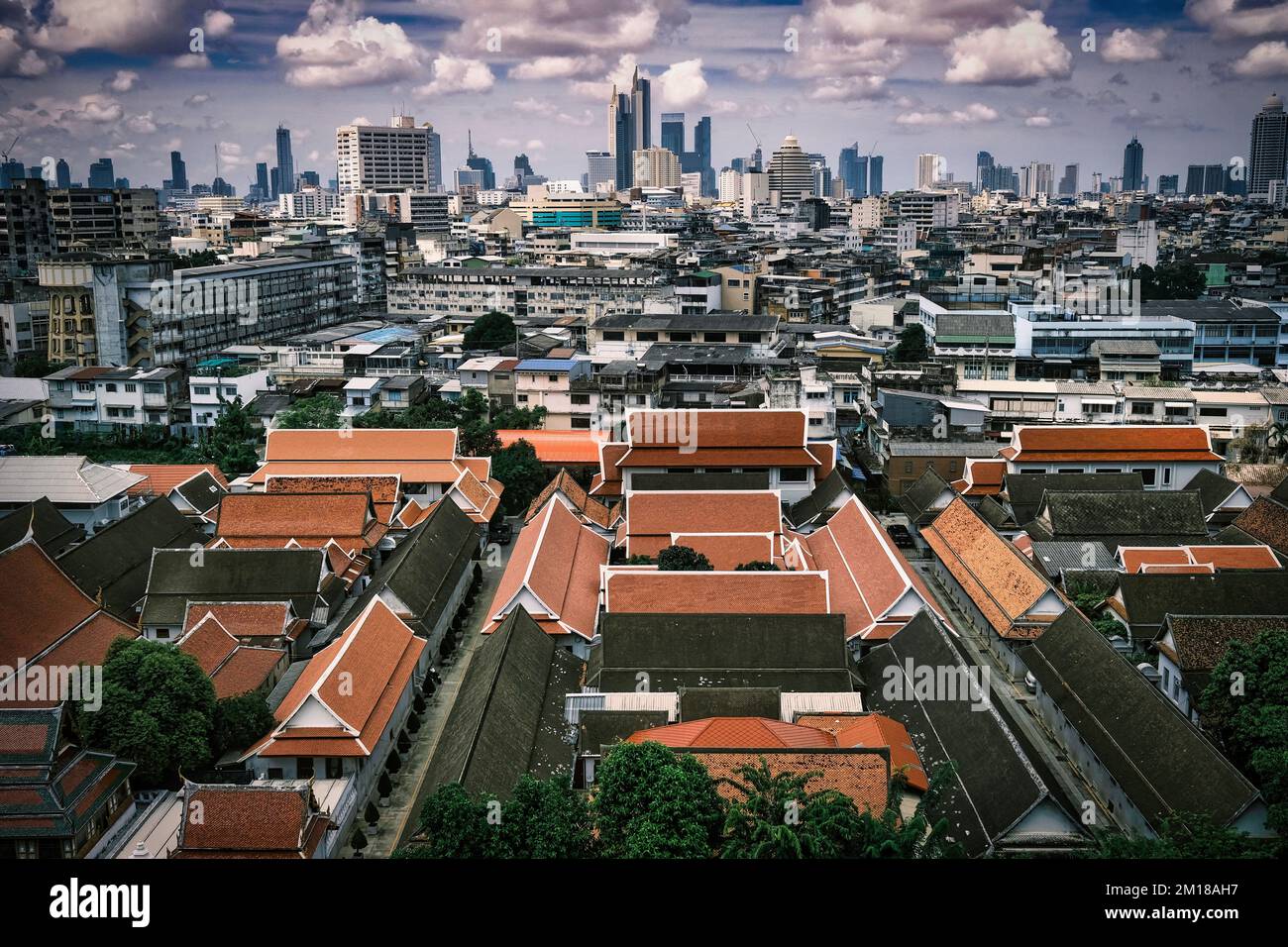 An aerial view of the Bangkok city, Thailand Stock Photo - Alamy