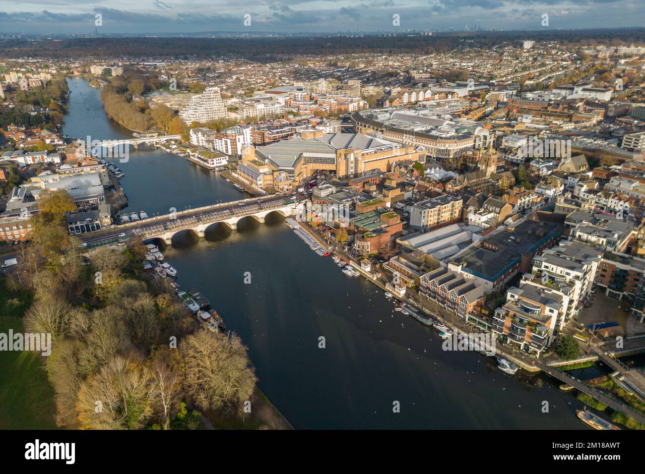 Kingston upon thames aerial hi-res stock photography and images - Alamy