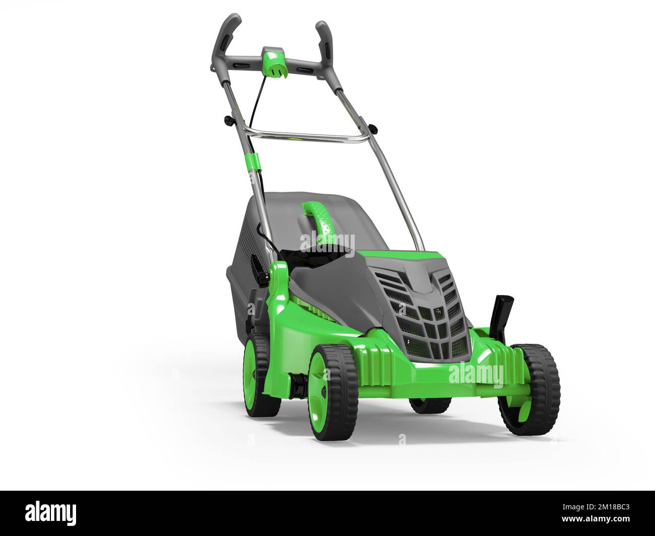 Lawn mower with catcher hi res stock photography and images Alamy