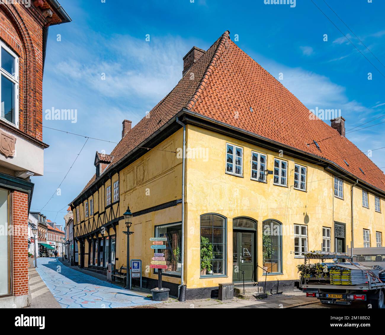 NYKOBING FALSTER, DENMARK - JUNE 25, 2022: The city lies on Falster ...