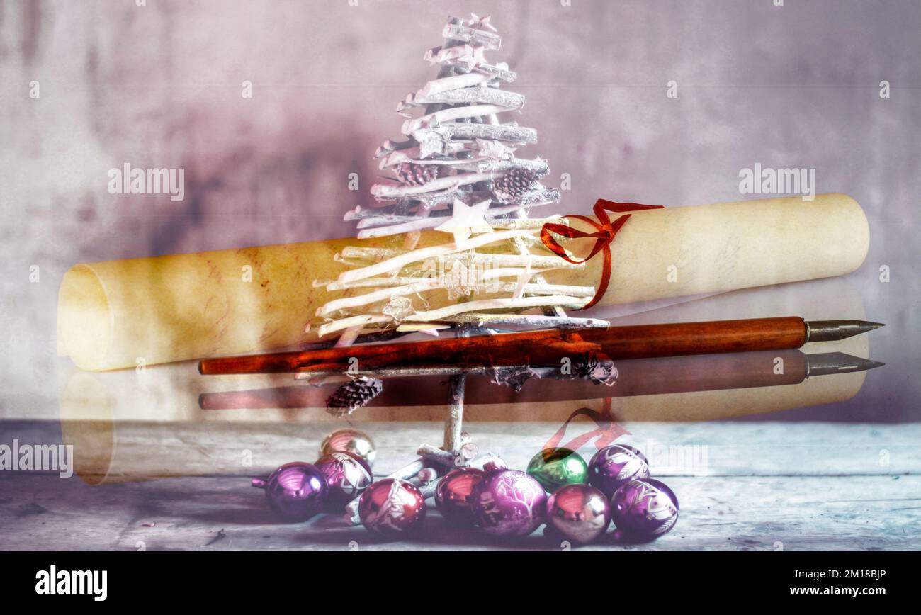 ,children's wish letter for santa claus Stock Photo - Alamy