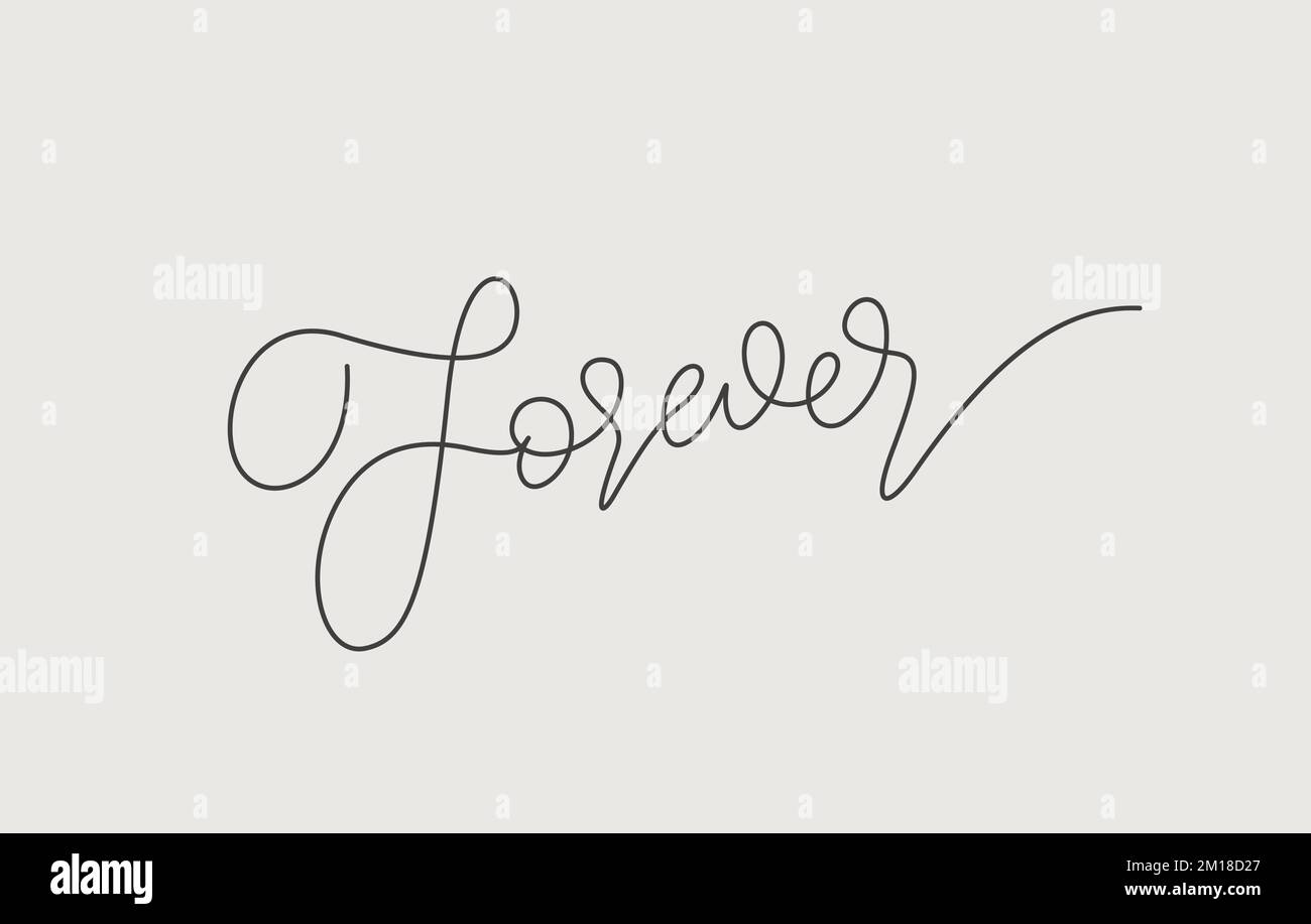 The Word Forever In Cursive