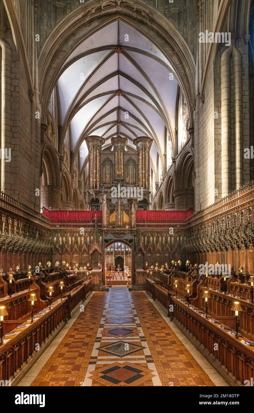 Interior of Gloucester Cathedral Stock Photo