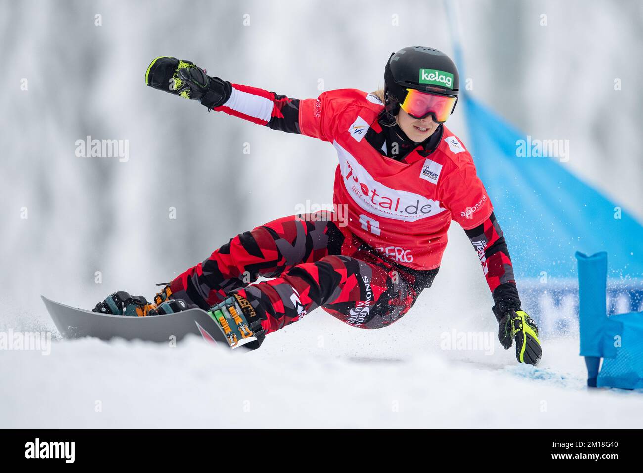 Winterberg, Germany. 11th Dec, 2022. Snowboard, World Cup, Parallel Slalom,  Final, Women: Sabine Schöffmann (Austria) in action. Credit: Marius  Becker/dpa/Alamy Live News Stock Photo - Alamy