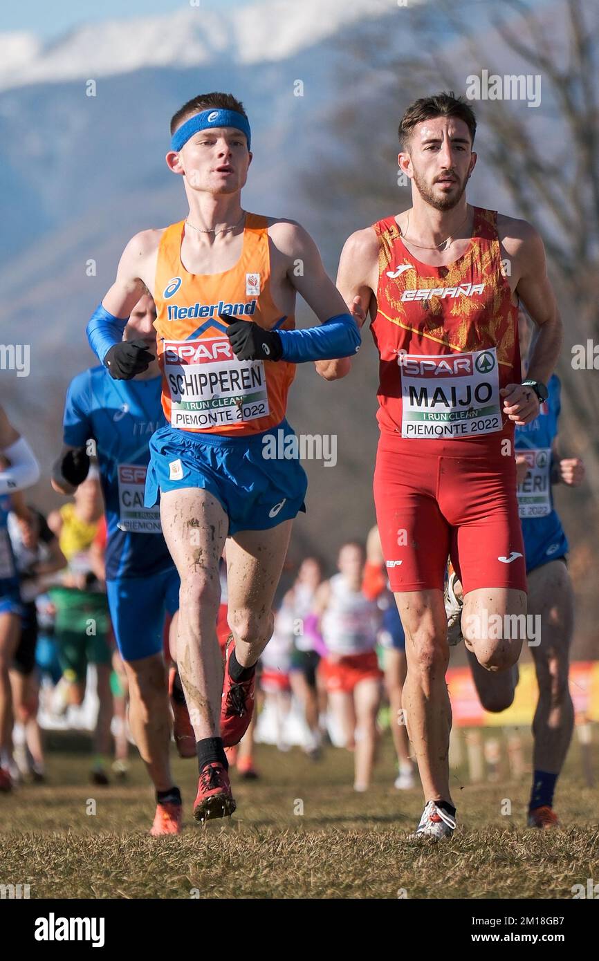 TURIN, ITALY - DECEMBER 11: Stan Schipperen of the Netherlands competing on the U23 Men Race during the European Cross Country Championships on December 11, 2022 in Turin, Italy (Photo by Federico Tardito/BSR Agency) Credit: BSR Agency/Alamy Live News Stock Photo