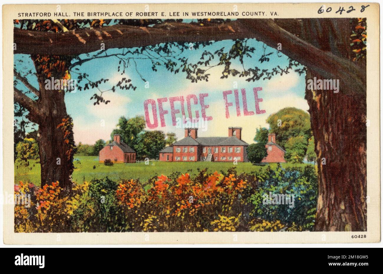 Stratford Hall. The birthplace of Robert E. Lee in Westmoreland County