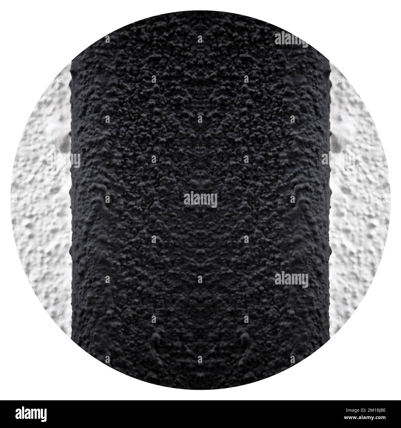 Black and white colored wall texture with rough surface, two color
