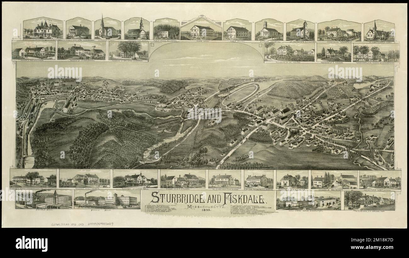 Sturbridge and Fiskdale, Massachusetts , Sturbridge Mass., Aerial views