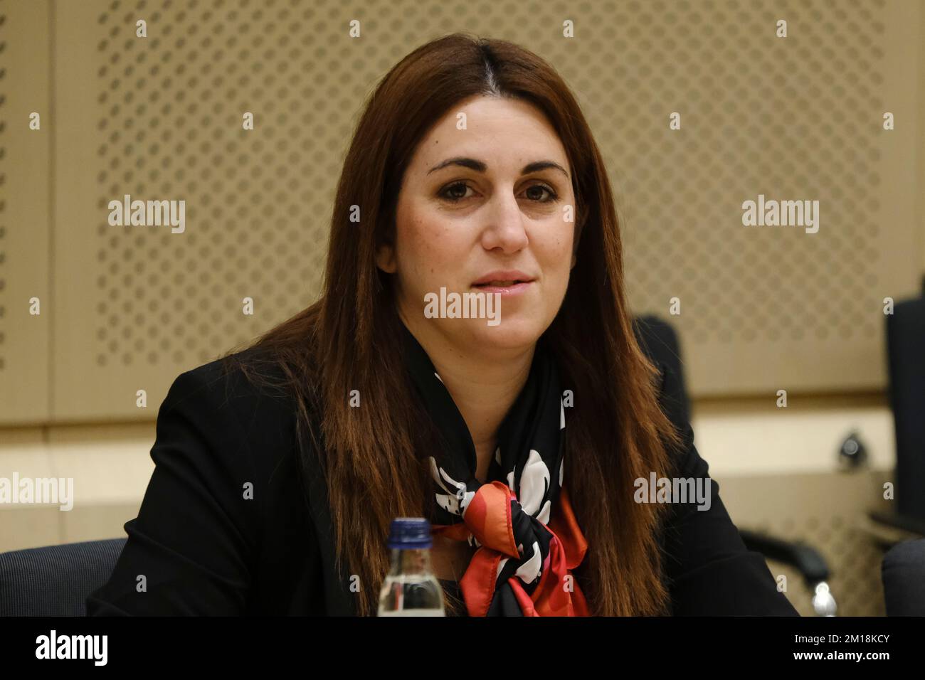 Brussels, Belgium. 11th Dec, 2022. Alicia Bugeja Said, minister arrives to attend in an European Council of Agriculture and Fisheries Council in Brussels, Belgium on Dec. 11, 2022. Credit: ALEXANDROS MICHAILIDIS/Alamy Live News Stock Photo