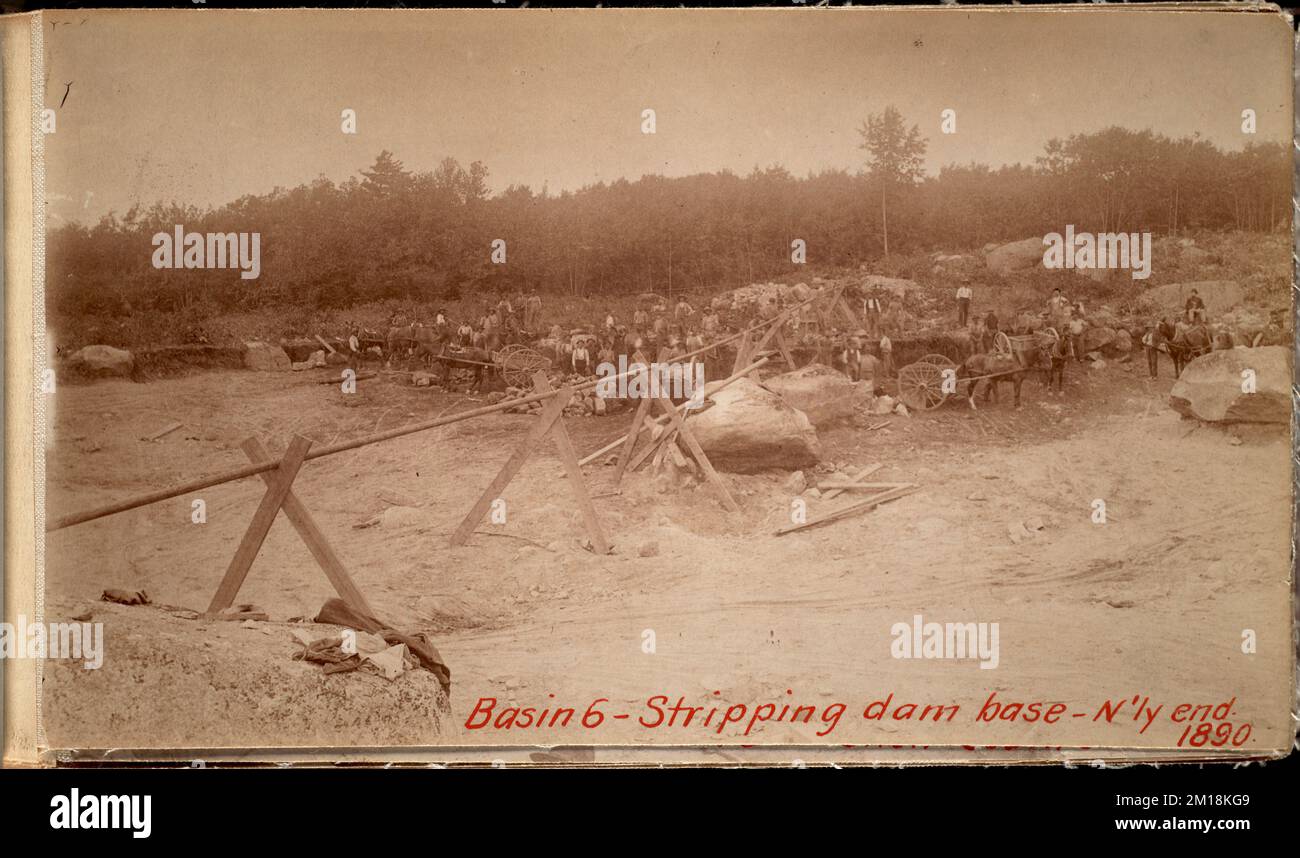 Sudbury Department, Hopkinton Dam, stripping base of dam site