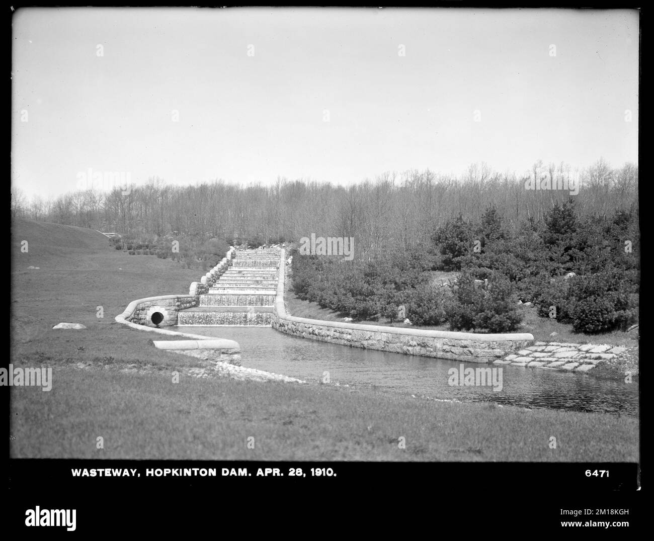 Sudbury Department, Hopkinton Dam, Wasteway, Ashland, Mass., Apr. 28