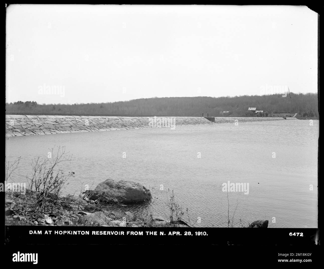 Sudbury Department, Hopkinton Dam, from the north, with attendant's