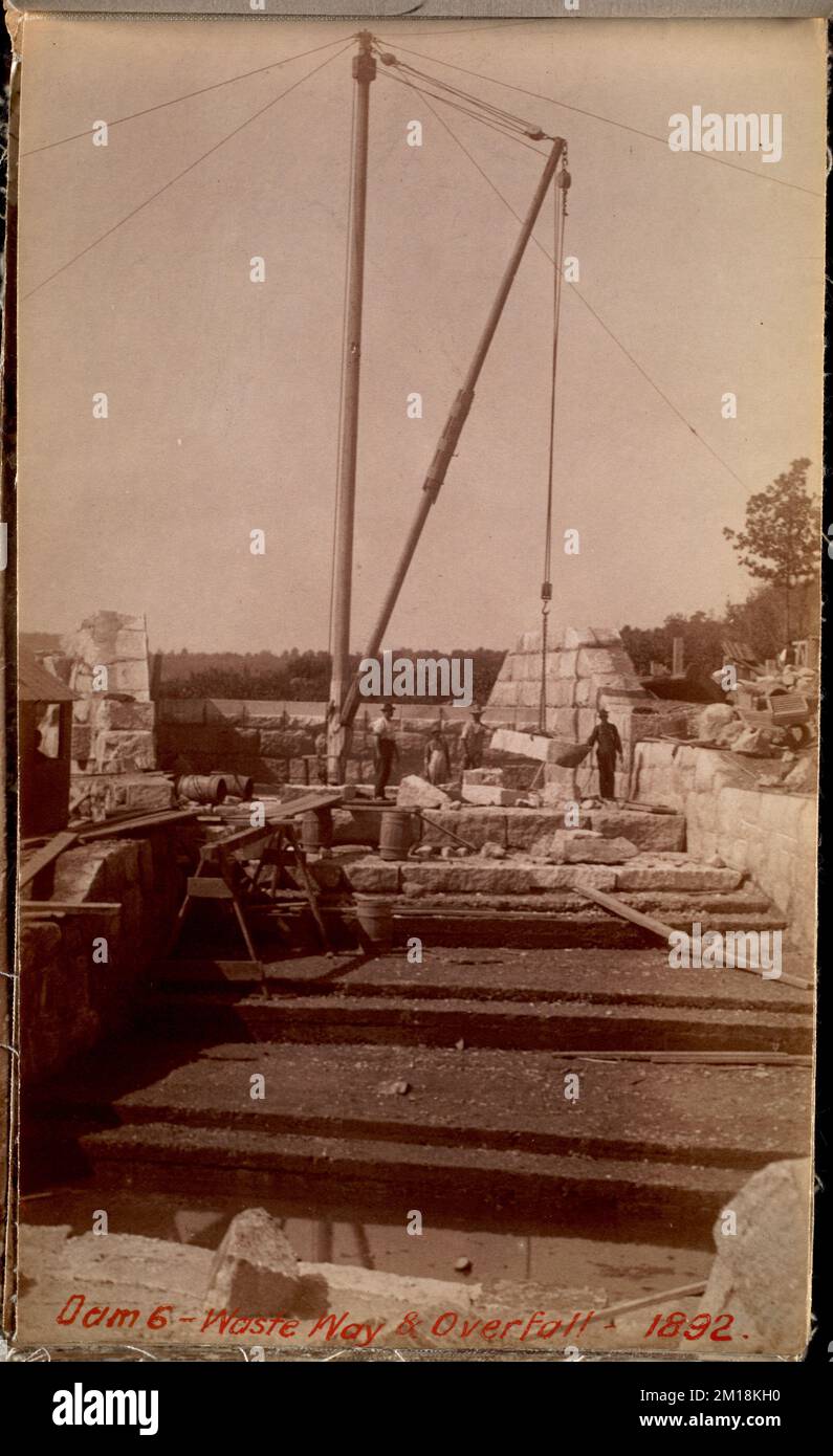 Sudbury Department, Hopkinton Dam, wasteway and overfall, Ashland, Mass