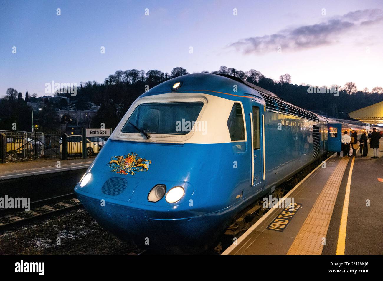 The Midland Pullman deluxe train in Bath station Stock Photo