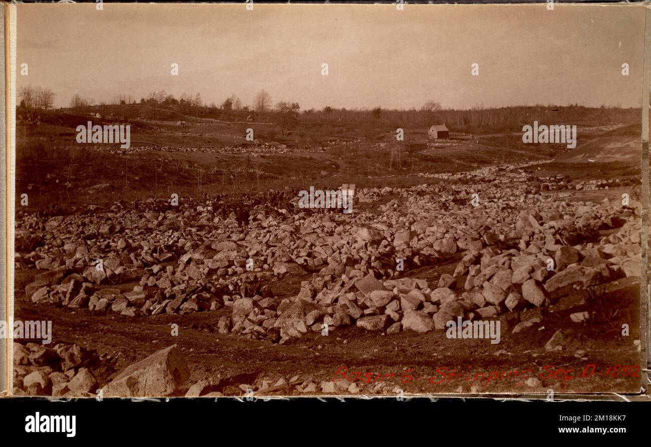 Sudbury Department, Hopkinton Reservoir, stripping Section D, Ashland