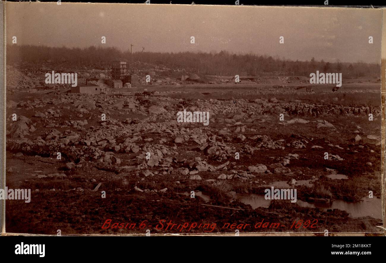 Sudbury Department, Hopkinton Reservoir, stripping near dam, Ashland