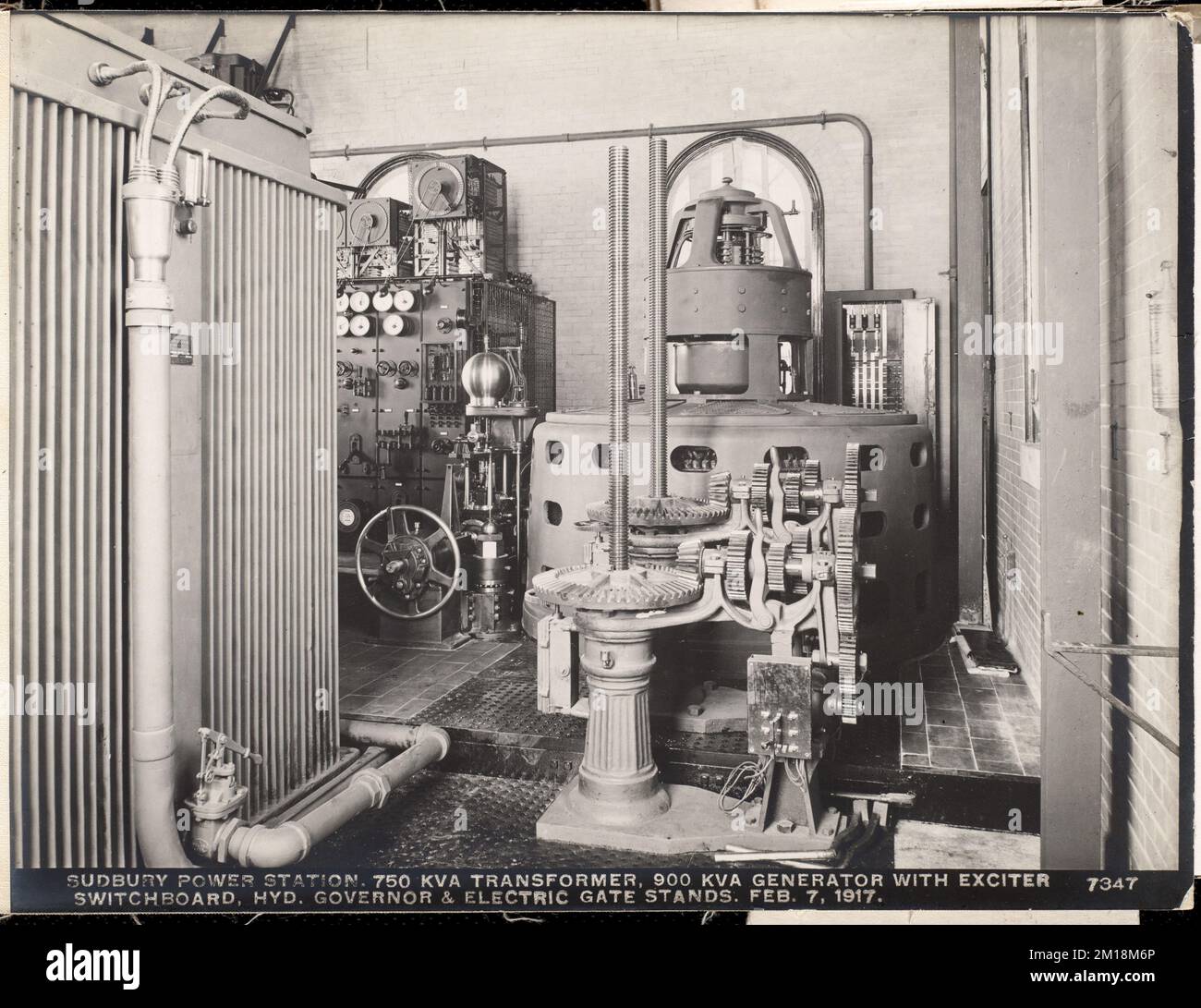 Sudbury Department, Sudbury Dam Hydroelectric Power Plant, 750 KVA ...