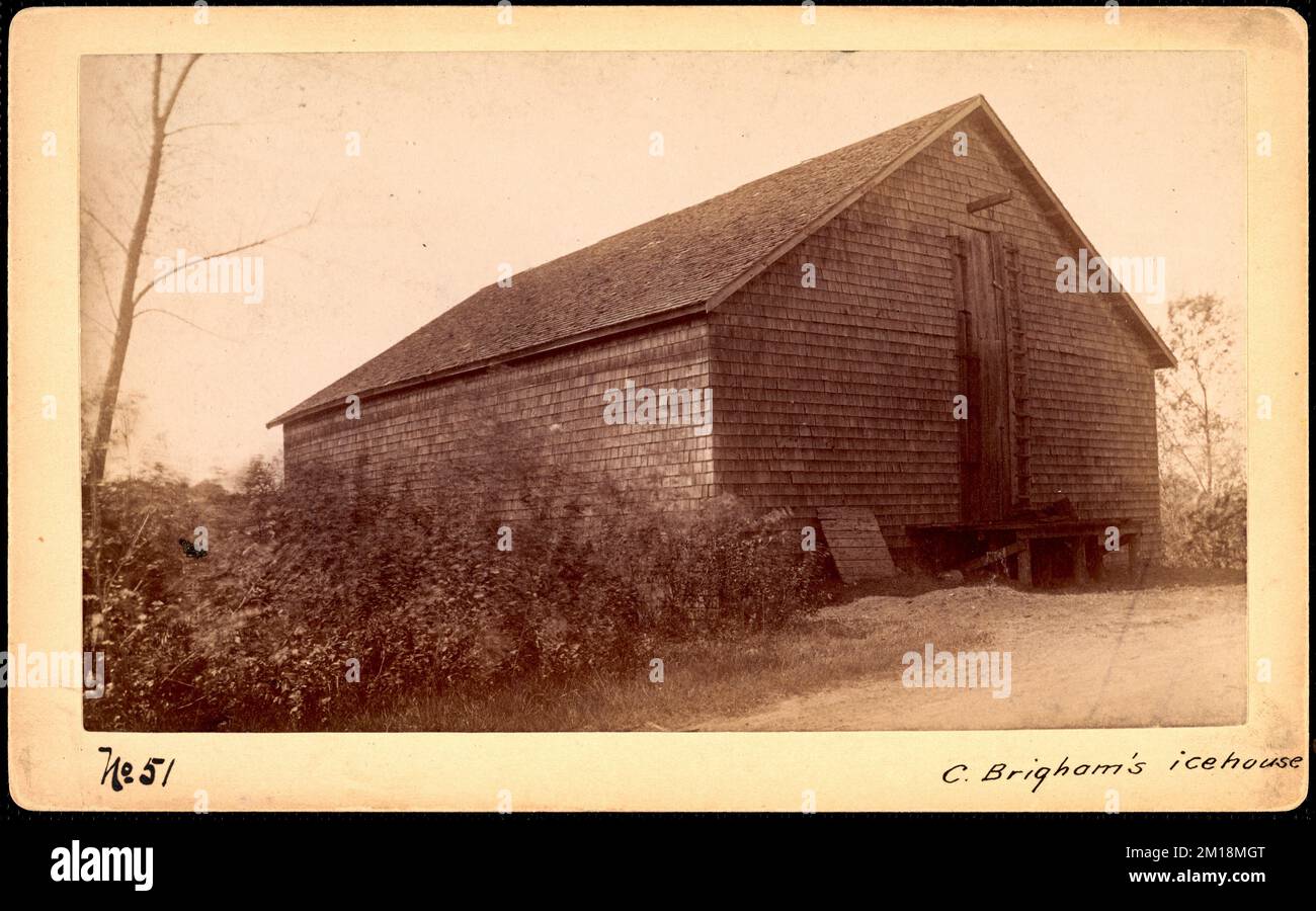 Sudbury Reservoir, real estate, C. Brigham's icehouse, Southborough, Mass., ca. 1893