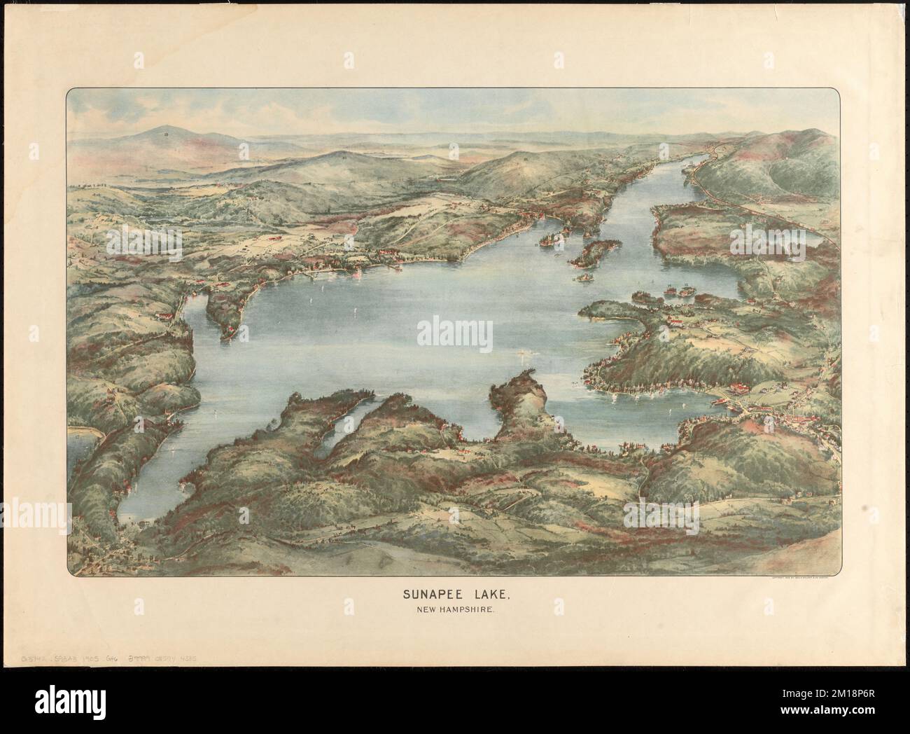 Sunapee Lake, New Hampshire, Aerial views