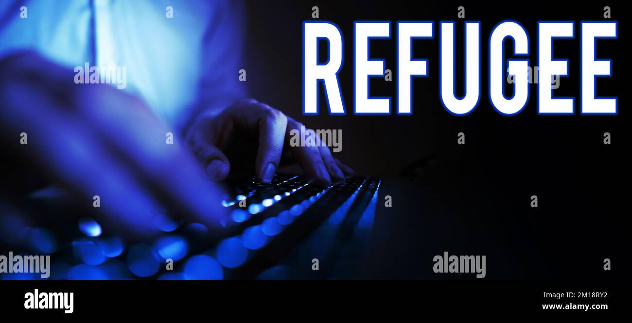 Inspiration showing sign Refugee. Concept meaning refer to movements of