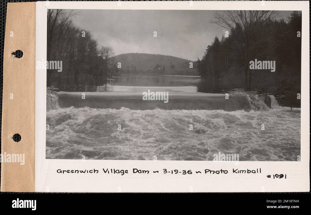 Swift River East Branch, Greenwich Village Dam, flood photo