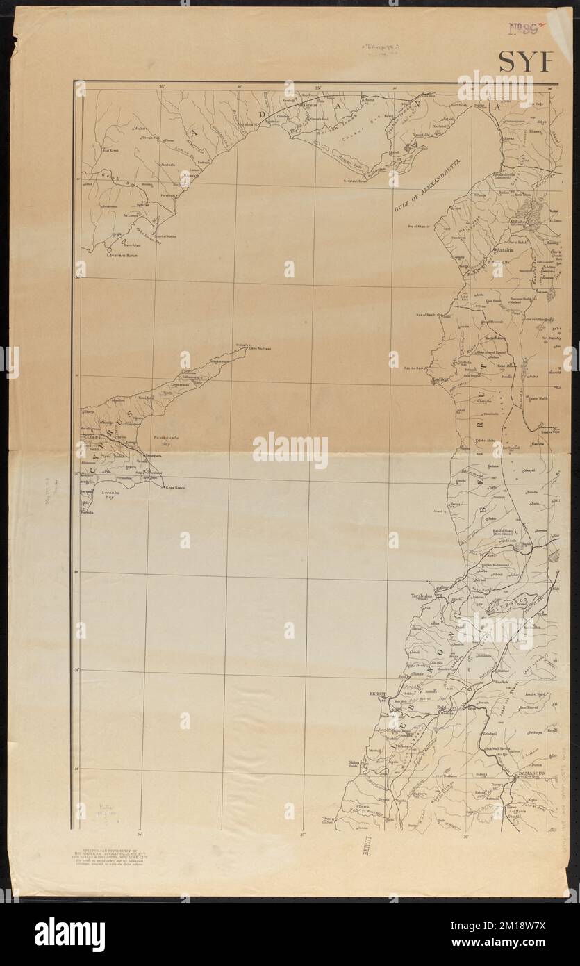 Syria , Syria, Maps Norman B. Leventhal Map Center Collection Stock