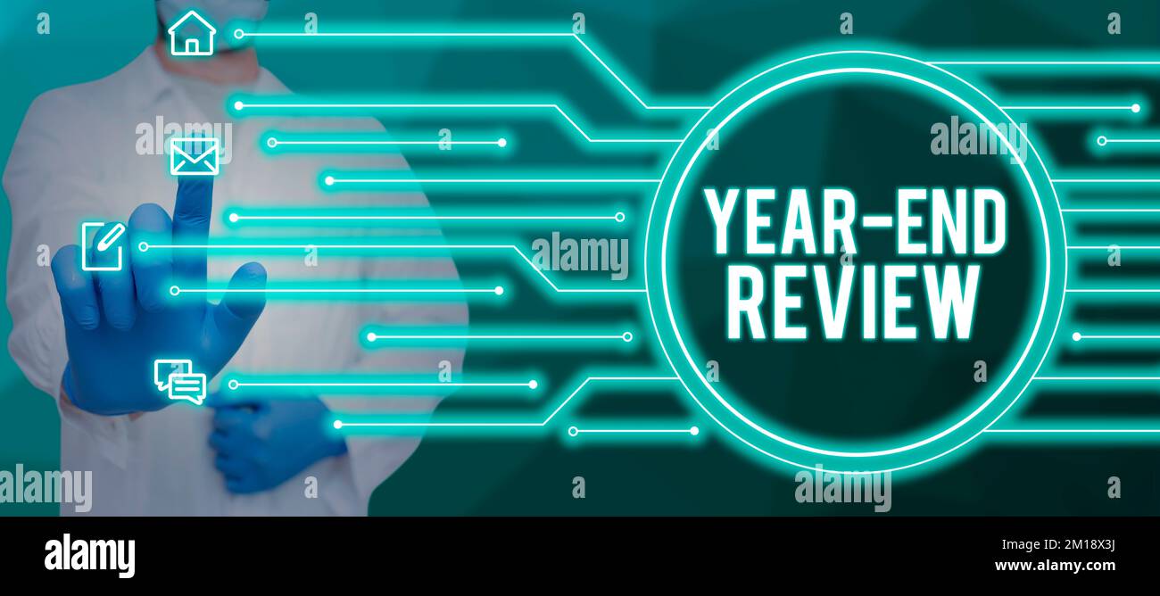 Conceptual display Year End Review. Concept annual assessment