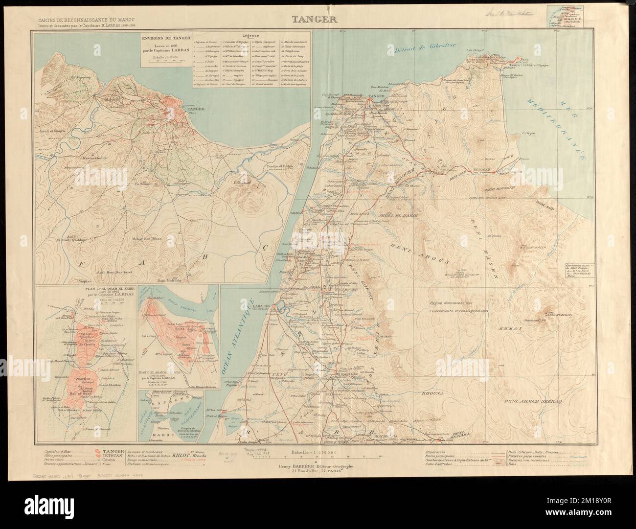 Tanger Tangier Morocco Maps - Tanger Tangier Morocco Maps Norman B Leventhal Map Center Collection 2M18Y0R 
