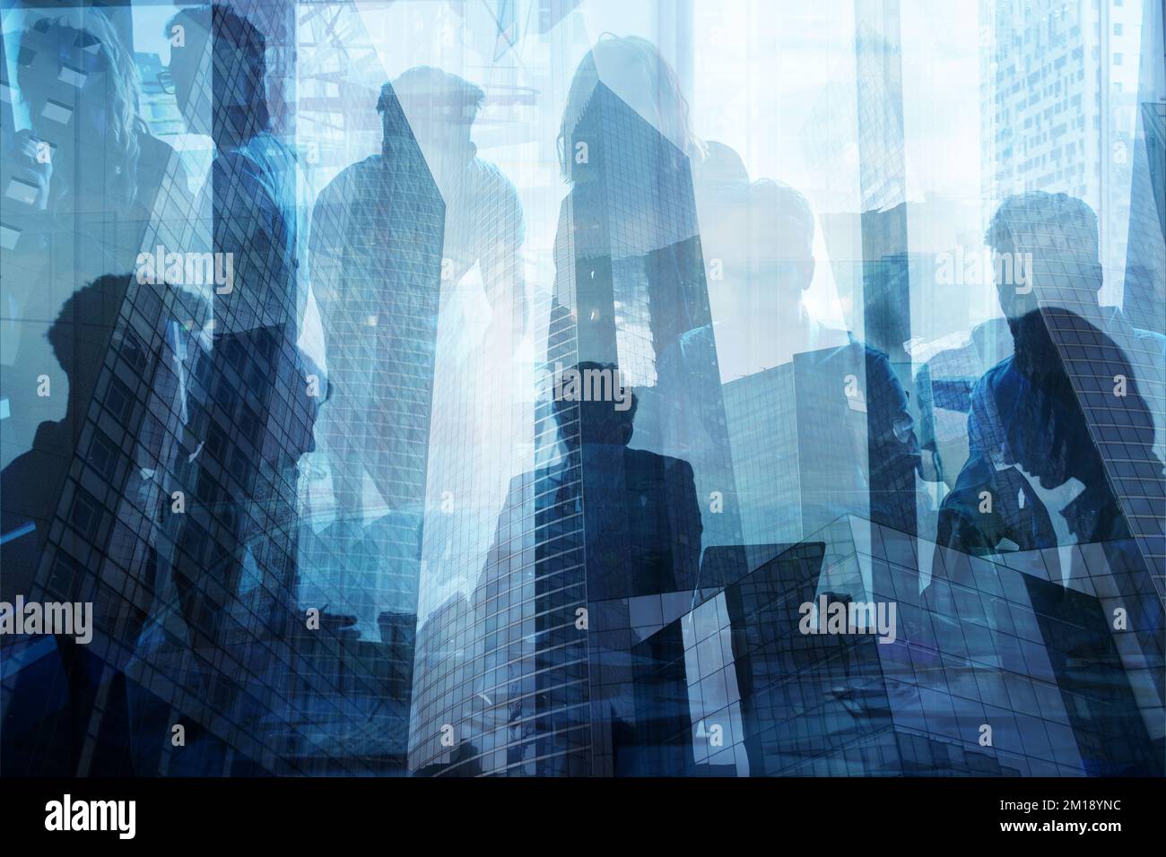 Group of business people work together in a modern office Stock Photo ...