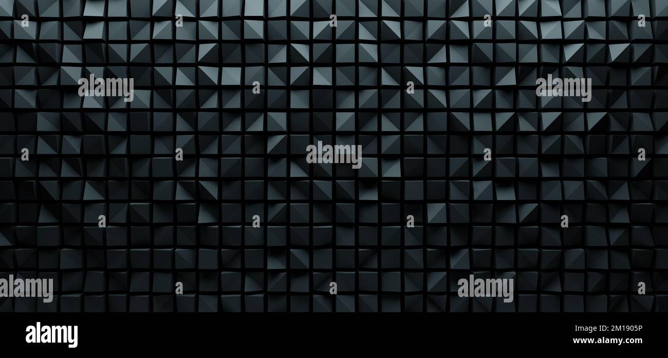 Black abstract geometric background. 3d illustration Stock Photo - Alamy