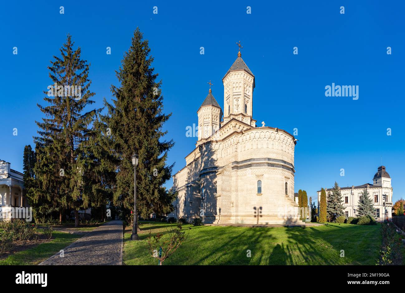 A picture of the Monastery of the Holy Three Hierarchs or Trei Ierarhi Monastery of Iasi. Stock Photo