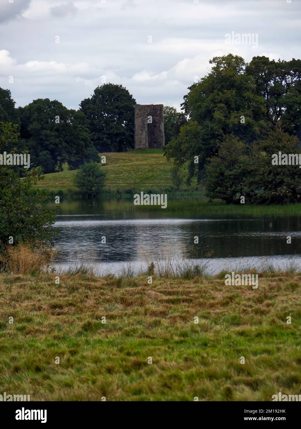 remains of Castle Douglas, 17th century round tower, Douglas, South