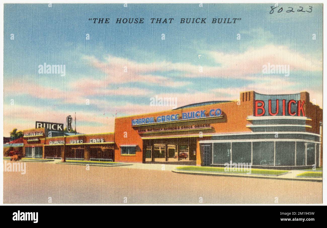 'The house that Buick built', BarrowGrace Buick Co. , Commercial facilities, Tichnor Brothers
