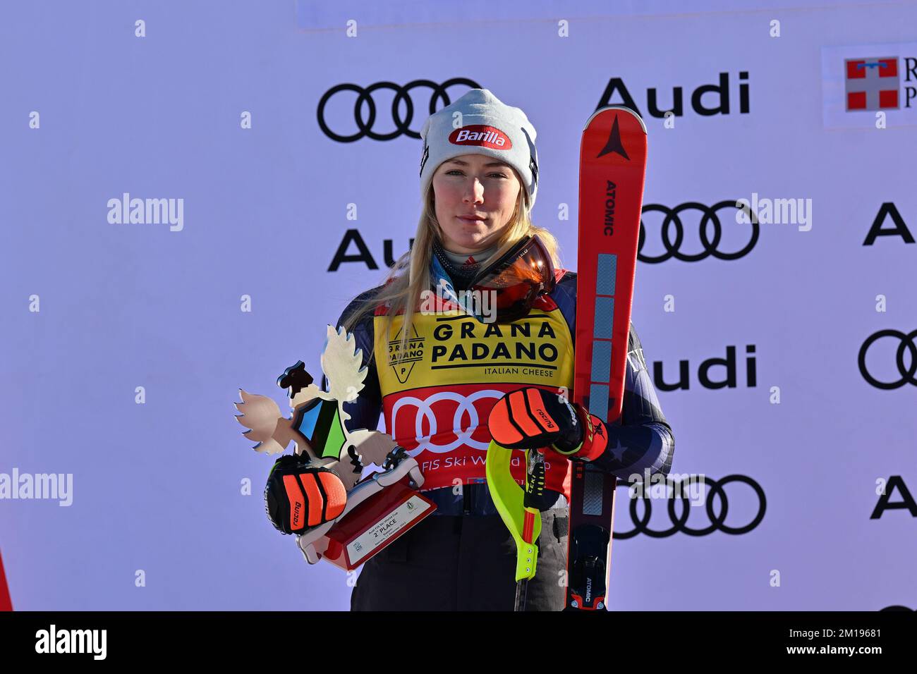 Sestriere, Italy. 11th Dec, 2022. Mikaela Shiffrin (USA), 2 classified