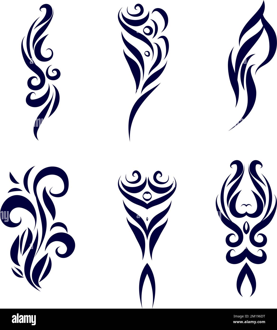 Women With Tattoo Stock Vector Images Page 2 Alamy